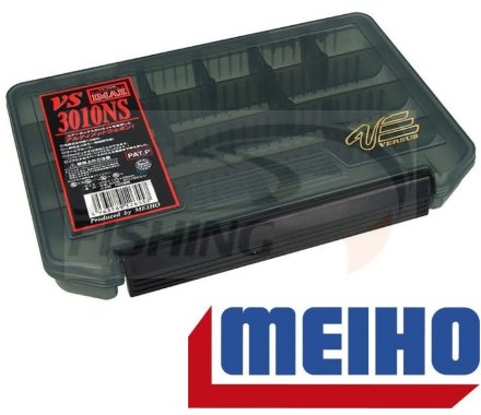 Коробка рыболовная Meiho/Versus Black VS-3010NS Black 205x145x28mm