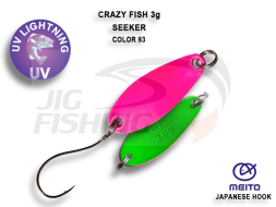 Блесна колеблющаяся Crazy Fish Seeker 3gr #93