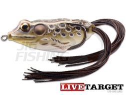 Воблер LiveTarget Frog Hollow Body 55F #502 Tan/Brown