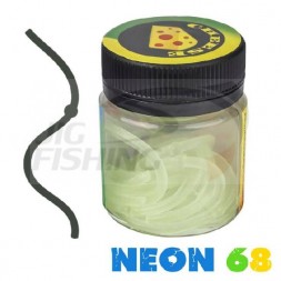 Силиконовые черви Neon 68 Лапша Доширак 3.6&quot; 90mm #Glow