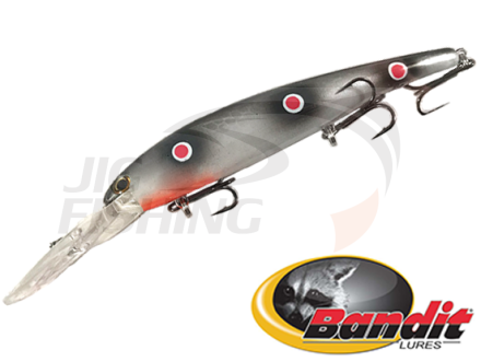 Воблер Bandit Walleye Deep 120F #2D86 Blackback Pnk Dots