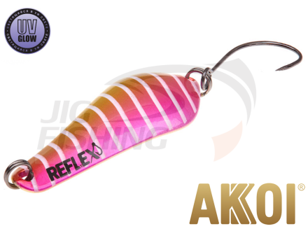 Блесна колеблющаяся Akkoi Reflex Crystal 40mm 3.6gr #R20