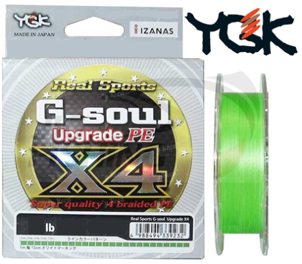 Шнур плетеный YGK G-Soul X4 Upgrade 150m #0.4 0.104mm 3.6kg