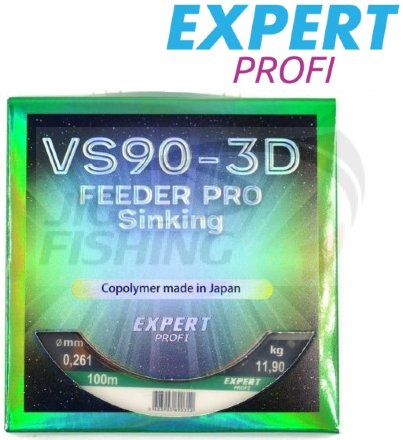 Монолеска Expert Profi VS90 3D Feeder Pro Sinking 100m 0.286mm 12.95kg
