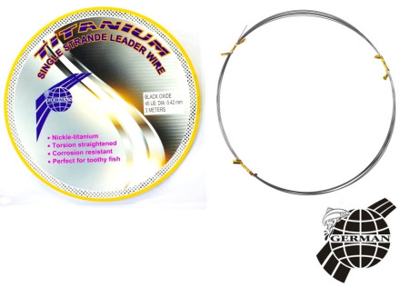 Поводковый материал German Титан 3m 0.39mm 18kg