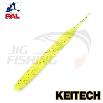 Мягкие приманки Keitech Sexy Impact 3.8&quot; #PAL01 Chartreuse Red Flake