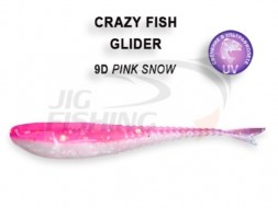 Мягкие приманки Crazy Fish Glider 2.2&quot;  9D Pink Snow