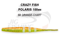 Мягкие приманки Crazy Fish Polaris 4&quot;  5D Orange Chart