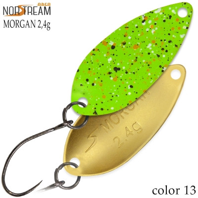 Блесна колеблющаяся Norstream Area Morgan 2.4gr #13M