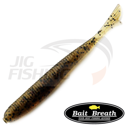 Мягкие приманки Bait Breath Fish Tail 2&quot; #120 Green Pumpkin Seed