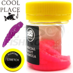 Мягкие приманки Cool Place Stretch Floating Личинка 1.1&quot; Berry