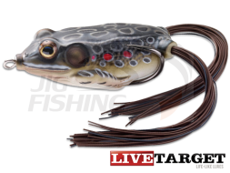 Воблер LiveTarget Frog Hollow Body 55F #503 Brown/Black