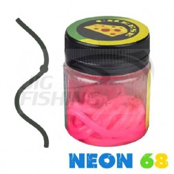 Силиконовые черви Neon 68 Лапша Доширак 3.6&quot; 90mm #Pink