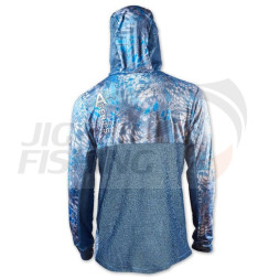 Худи Veduta Reptile Skin Forest Blue Air Series UPF50+ 3XL