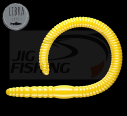 Мягкие приманки Libra Lures Flex Worm 95mm #007 Yellow