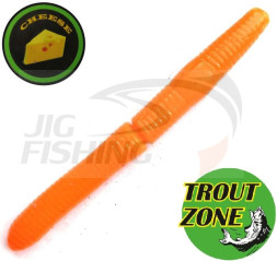 Мягкие приманки Trout Zone Wake Worm Fat Floating 2.6&quot; #Orange