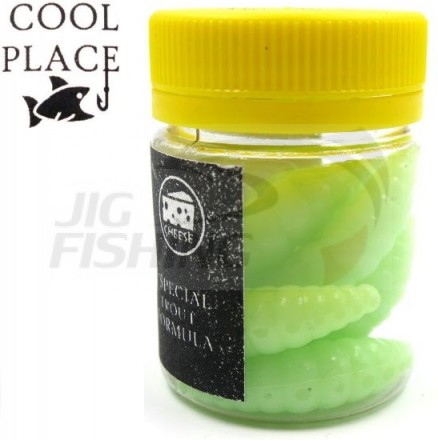 Мягкие приманки Cool Place личинка Maggot 1.2&quot; #Glow