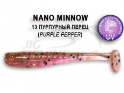 Мягкие приманки Crazy Fish Nano Minnow 1.6&quot; 13 Purple Pepper