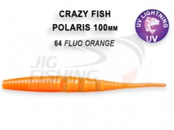 Мягкие приманки Crazy Fish Polaris 4&quot;  64 Fluo Orange