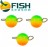 Груз чебурашка разборная Fish Season Rainbow вольфрам 0.6гр (4шт/уп)