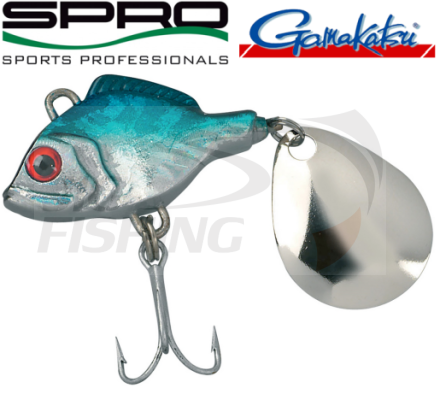 Тейлспиннер Spro ASP Jigging Spinner 10gr #Blue Black Back