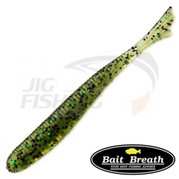Мягкие приманки Bait Breath Fish Tail 2&quot; #144 Watermelon Black Green Flake