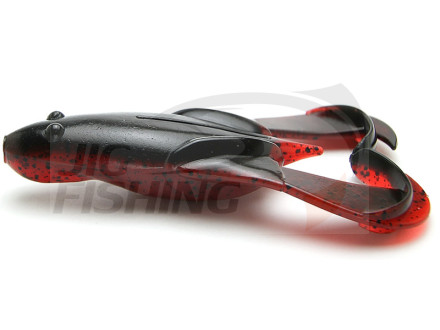 Мягкие приманки Keitech Noisy Flapper 3.5&quot; #467 Black Red Belly