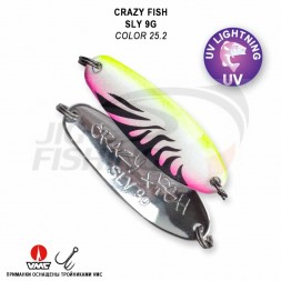 Блесна колеблющаяся Crazy Fish Sly 9gr #25.2