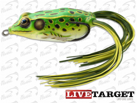 Воблер LiveTarget Frog Hollow Body 55F #512 Floro Green/Yellow