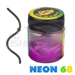 Силиконовые черви Neon 68 Лапша Доширак 3.6&quot; 90mm #Violet