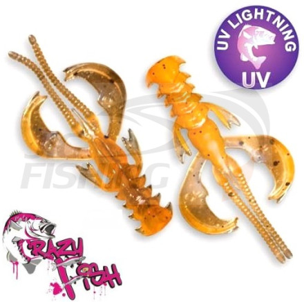 Мягкие приманки Crazy Fish Nimble 1.2&quot; #8D Orange Coffee