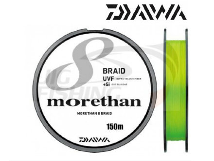 Шнур плетеный Daiwa Morethan UVF 8 Braid+Si 150m #1.2 0.185mm 9kg
