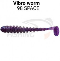 Мягкие приманки Crazy Fish Vibro Worm 3&quot; #98 Space