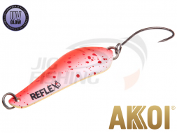 Блесна колеблющаяся Akkoi Reflex Crystal 40mm 3.6gr #R22