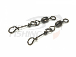 Застежка с вертлюгом HitFish Brass Crane Swivel With Easylock Snap #0 6.7kg