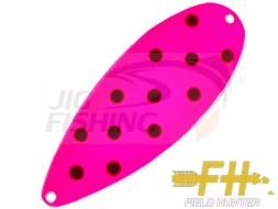 Колеблющаяся блесна Field Hunter North X Standart 35gr #10 Full Pink / Black Dot