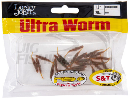 Мягкие приманки Lucky John Trick Ultra Worm 1&quot; #PA16 Cola