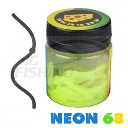 Силиконовые черви Neon 68 Лапша Доширак 3.6&quot; 90mm #Chartreuse