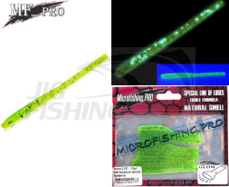 Мягкие приманки MF Pro Worm 2.25&quot; #48 Glow Зеленый звезда