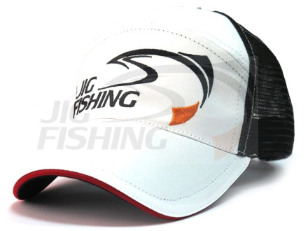 Кепка Jig-fishing с сеткой White Black S