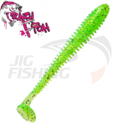 Мягкие приманки Crazy Fish Vibro Worm 4&quot; #20 Kiwi