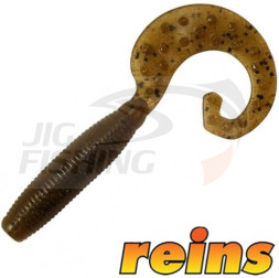 Мягкие приманки Reins Fat G-Tail Grub 2&quot; #002 Green Pumpkin