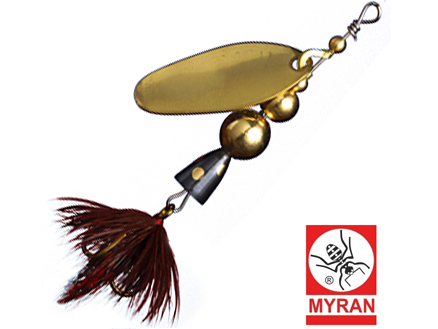 Вращающаяся блесна Myran Mira 7gr #Guld