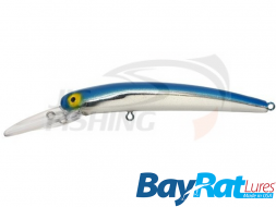 Воблер BayRat Lures Long Extra Deep 140F 14gr #Blue Chrome