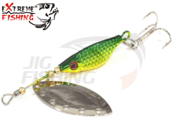 Блесна вертушка Extreme Fishing Absolute Obsession #1 8gr #11 G/Green/S