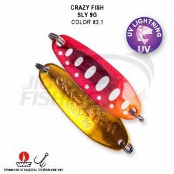 Блесна колеблющаяся Crazy Fish Sly 9gr #83.1