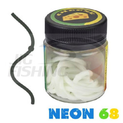 Силиконовые черви Neon 68 Лапша Доширак 3.6&quot; 90mm #White