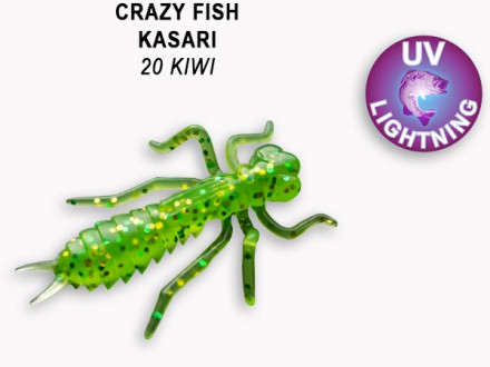 Мягкие приманки Crazy Fish Kasari 1&quot; 20 Kiwi