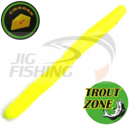 Мягкие приманки Trout Zone Wake Worm Fat Floating 2.6&quot; #Chartreuse