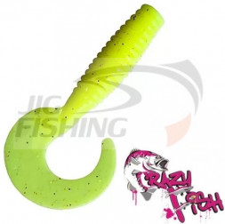 Мягкие приманки Crazy Fish Angry Spin 4&quot; 06 Chartreuse